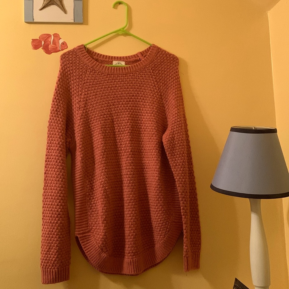Long Dark Pink Sweater with Sparkle